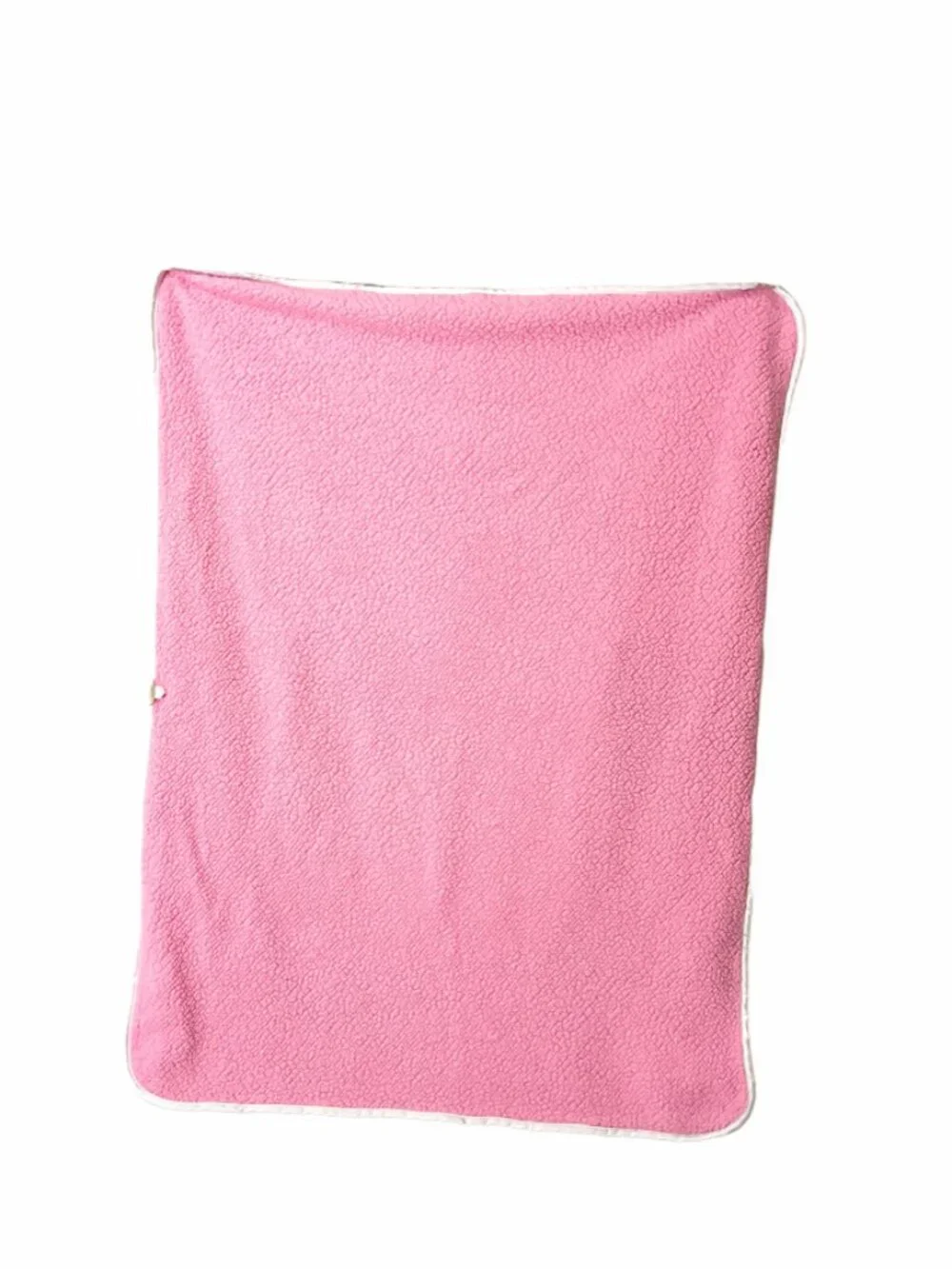 Circo Minky Dots Patchwork Squares Pink Sherpa Lovey Security Blanket 30